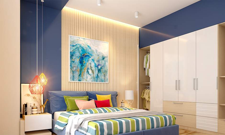 Modern bedroom PVC ceiling design adding elegance, lighting, and character to interiors