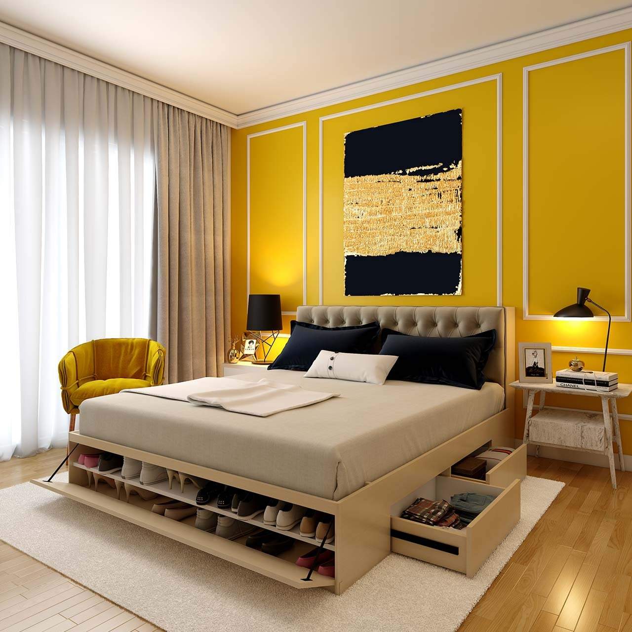 Build Storage into Design for Master Bedroom