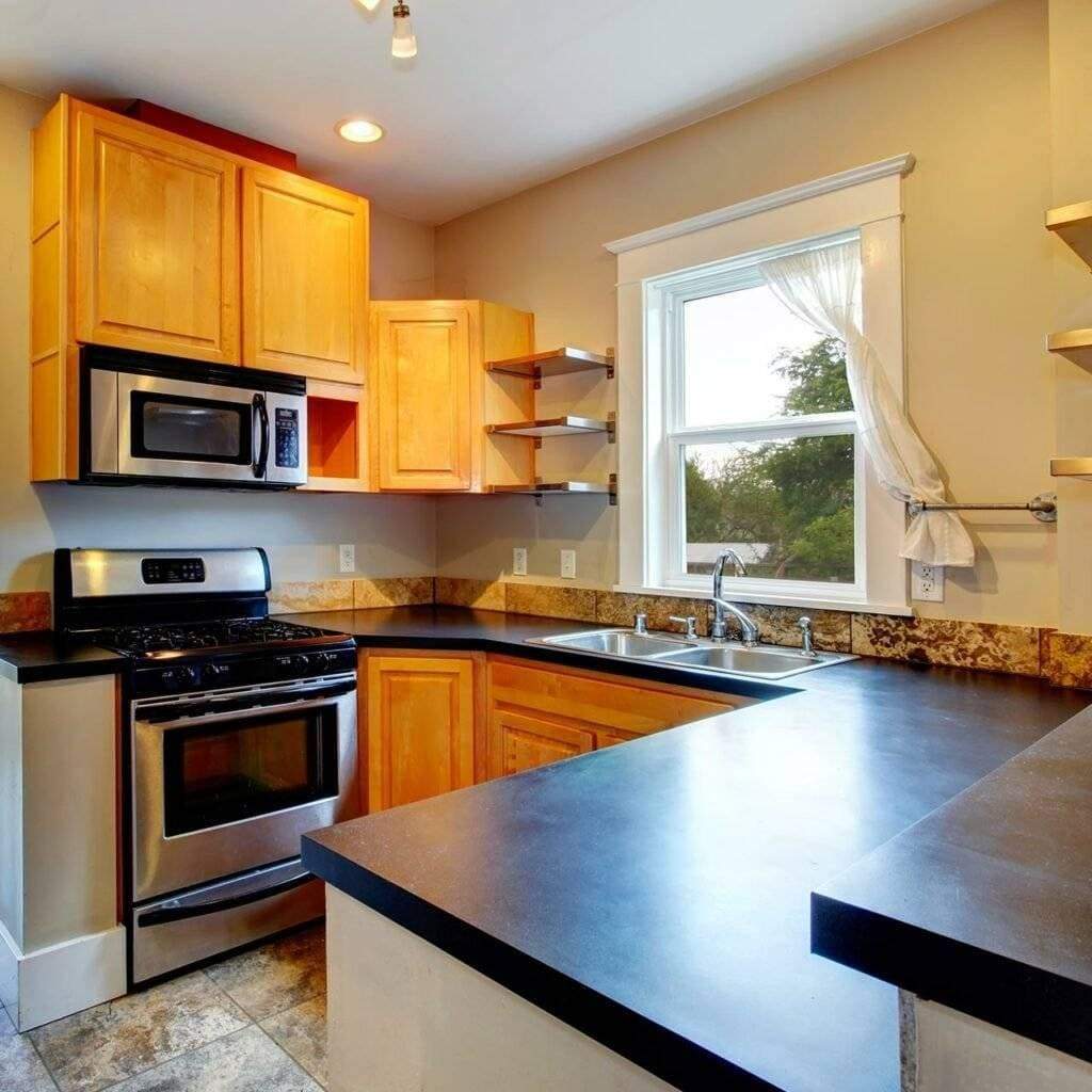 Concrete kitchen countertops which are classy and customisable and is foca point