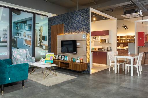 DesignCafe's 1 bhk flat concept near thoraipakkam