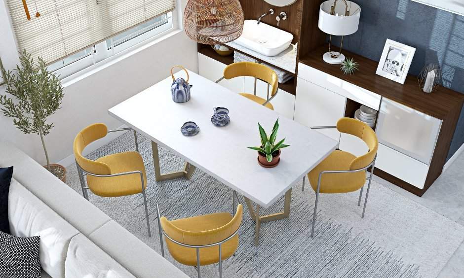 Dining room design for 2bhk home interior design