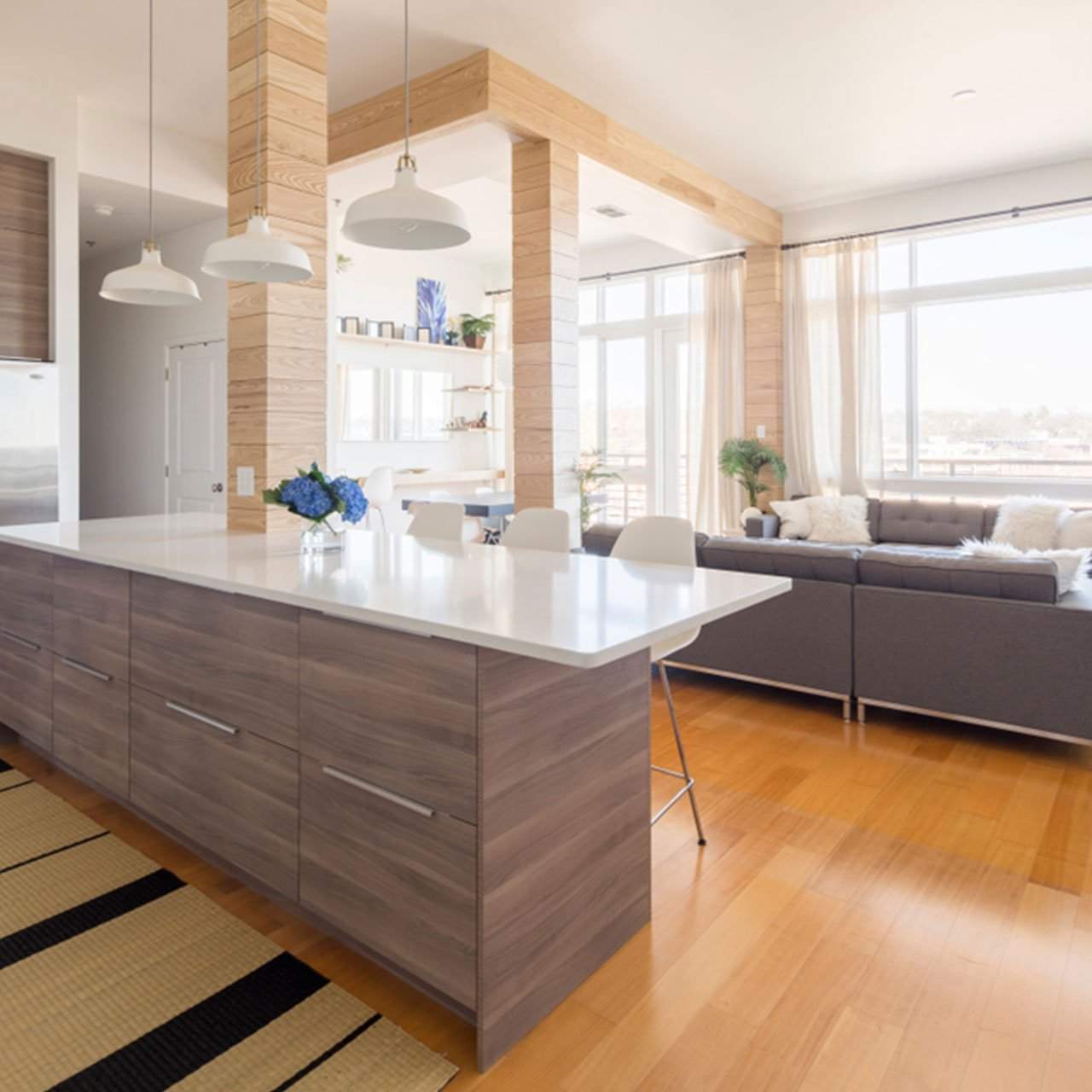 Choosing pieces of furniture in living and dining spaces