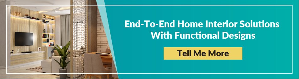 End-to-end home interior solutions with functional designs