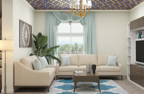 False ceiling wallpaper design for your home