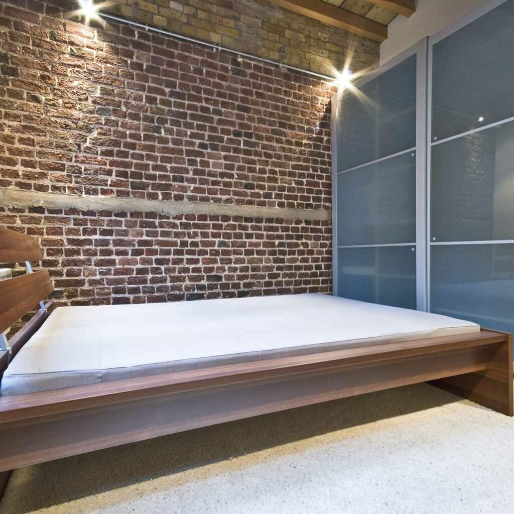 Frosted glass sliding wardrobe doors makes your bedroom looks modern sliding wardrobe design