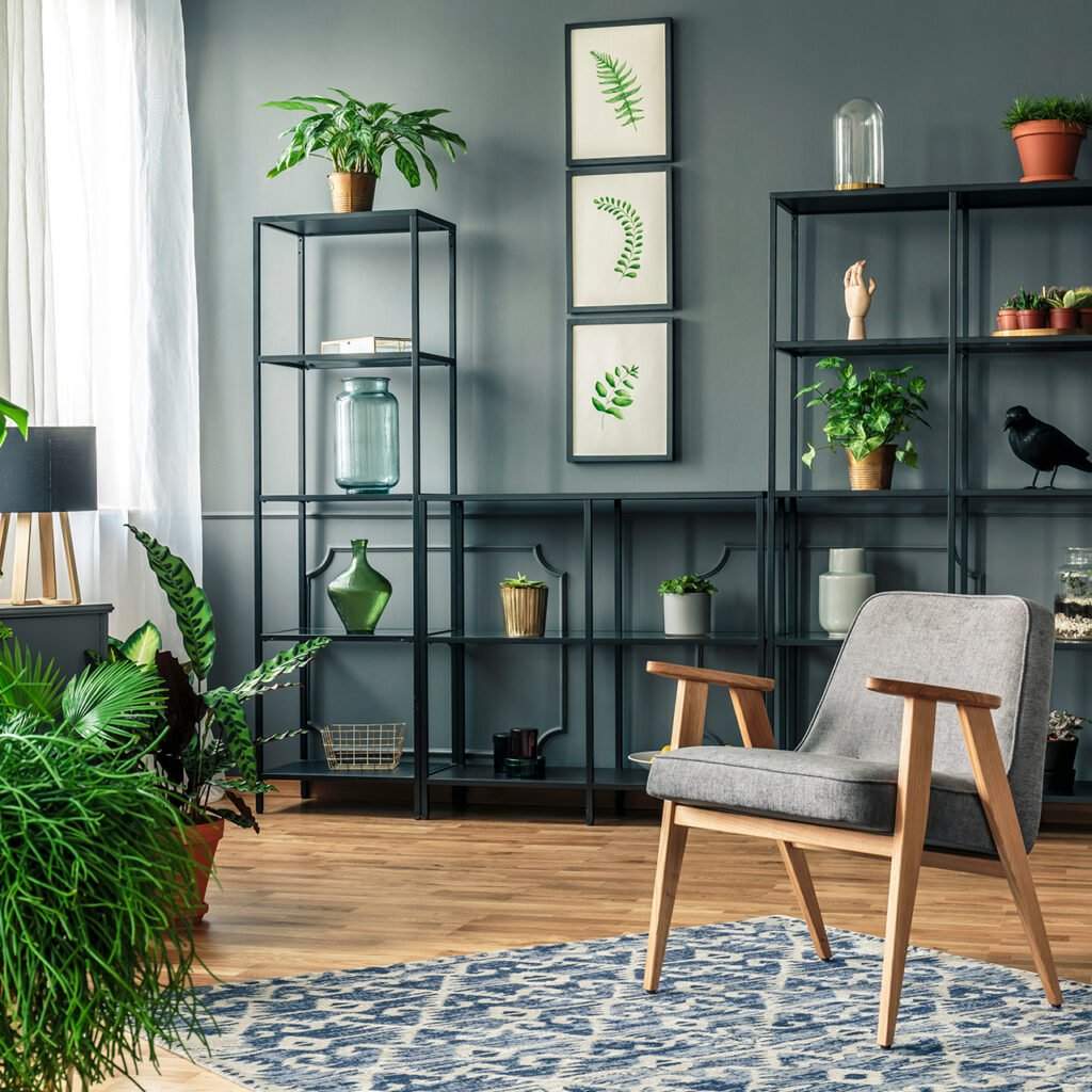 For budget friendly interior design - go green for maximum freshness and flair
