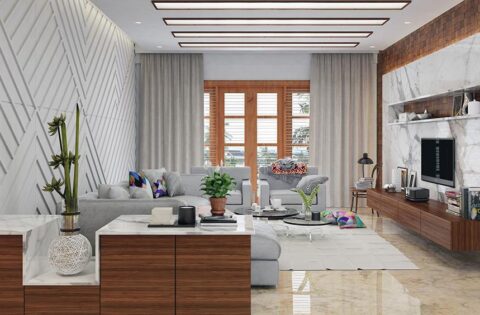 Vastu colour for home – soothing pastel living room interiors promoting balance and positivity