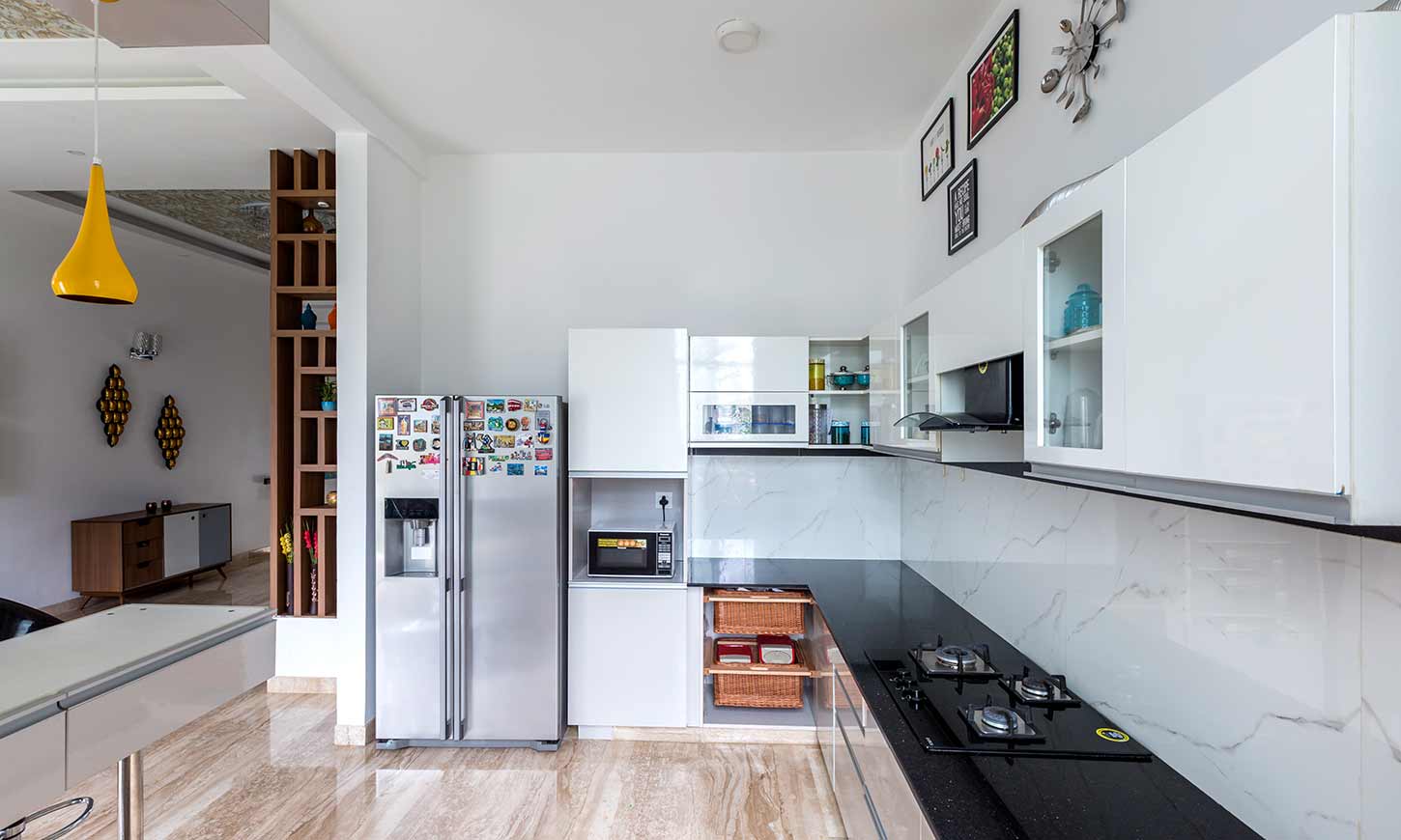 Interior design cost in bangalore for open kitchen design