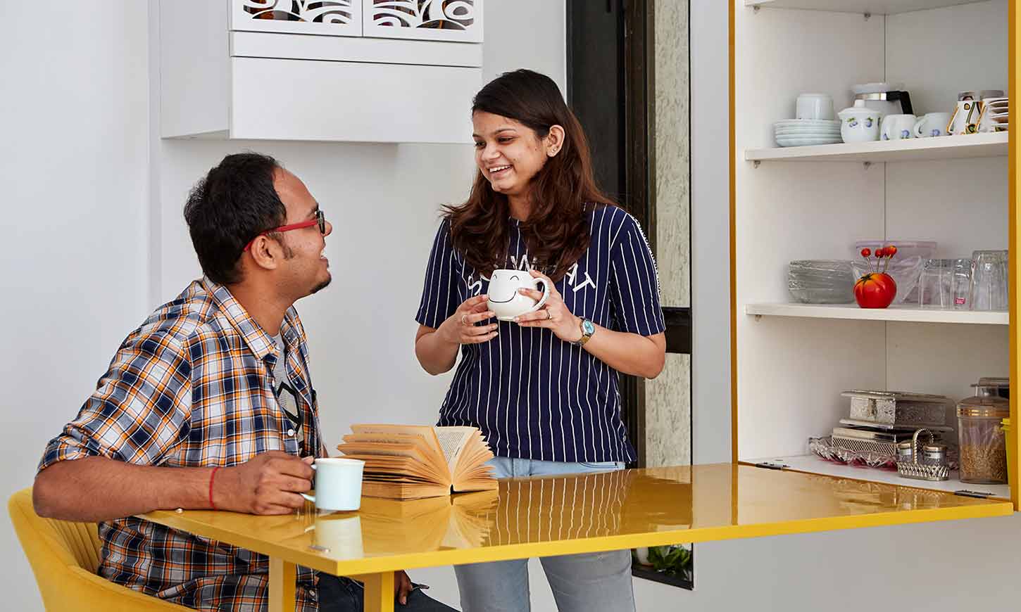 A happy client review from wadhwa atmosphere for design cafe home interiors