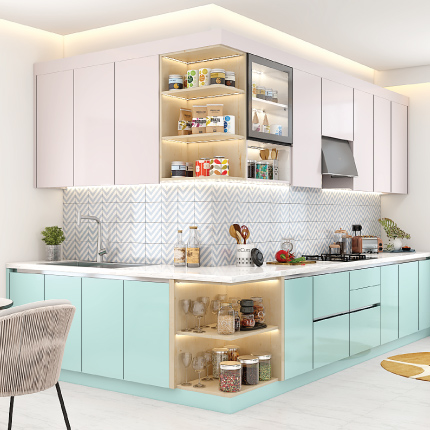 Kitchen interior designers in Hyderabad providing space-saving solutions