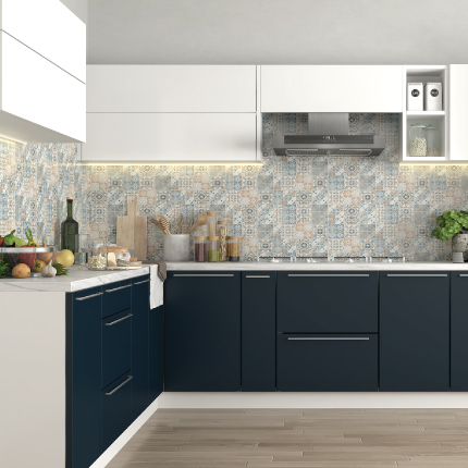 L shape modular kitchen design for apartments in Bangalore