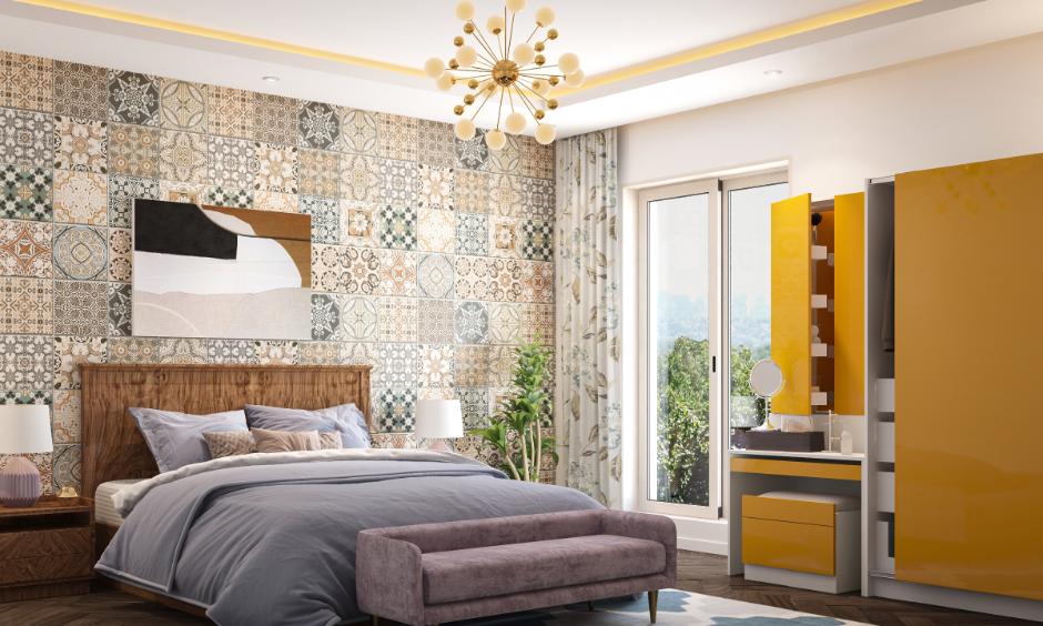 Bright and well-ventilated main bedroom vastu promotes positive energy with large windows and light.