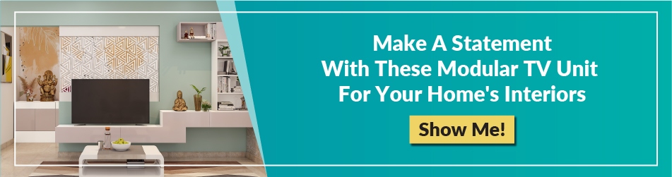 Make a statement with these modular tv unit for your homes interiors