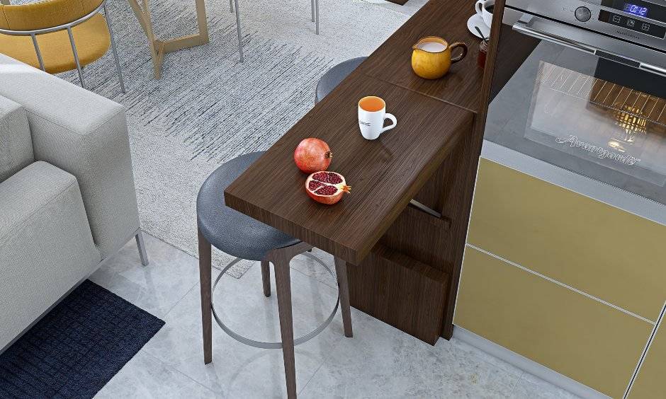 Modern 2bhk house dining room interior design