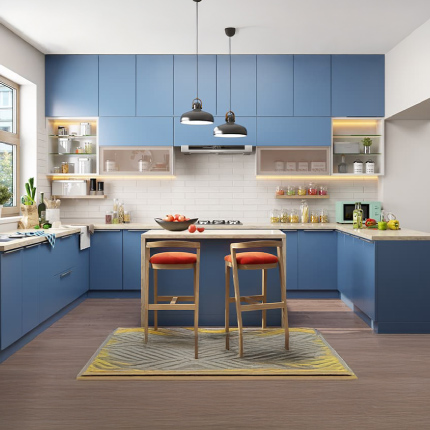 Modular kitchen cost in Gurgaon for laminated finish starting from ₹1.5 Lakhs