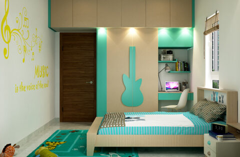 Music room decor where the design is influenced by the love for music