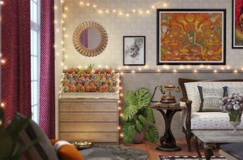 Navratri decoration at home with stunning navratri puja decorations