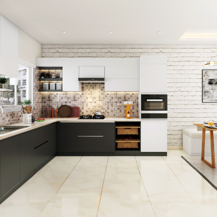 Open kitchen design for modern apartments in Navi Mumbai