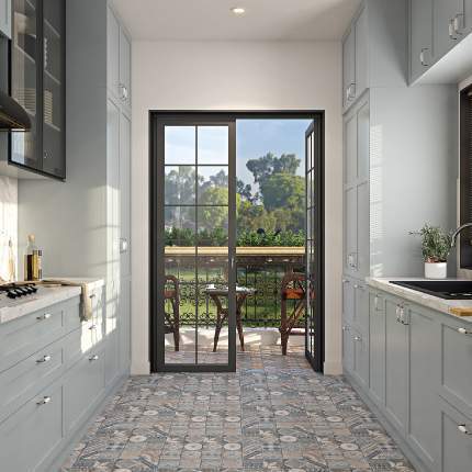 Modern kitchen design in parallel shaped suitable for independent homes