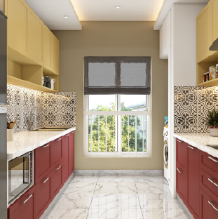 Parallel modular kitchen design for independent homes in Gurgaon