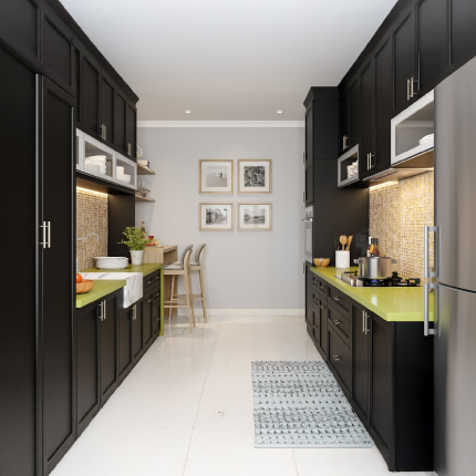 Parallel modular kitchen design for independent homes in Navi Mumbai Panel