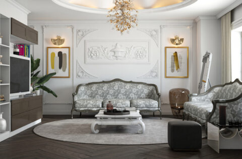 Elegant POP border design enhancing home interiors with intricate ceiling patterns and modern architectural details.