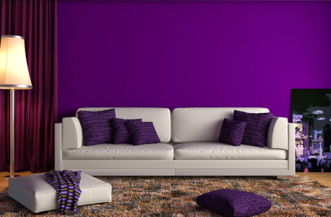 Purple wall paint colours for your home