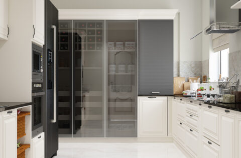 Small Almirah design for a modular kitchen