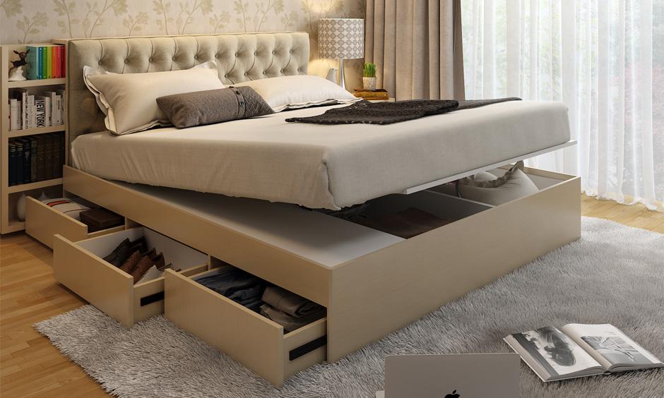 Small bedroom decor trend with multifunctional furniture for a clutter-free look