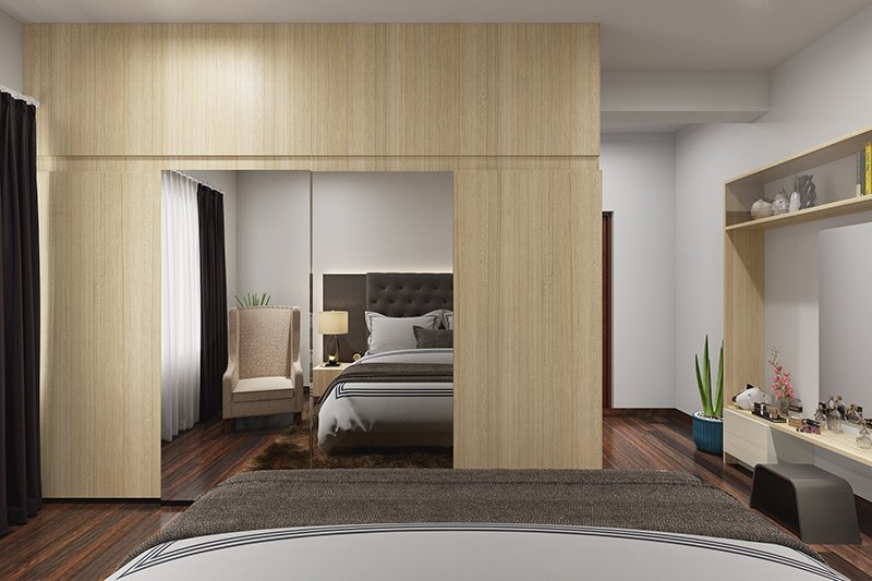 Sunmica wardrobe door design gives a quality of your bedroom wardrobe