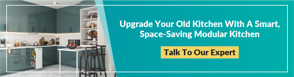 Upgrade your old kitchen with a smart space-saving modular kitchen