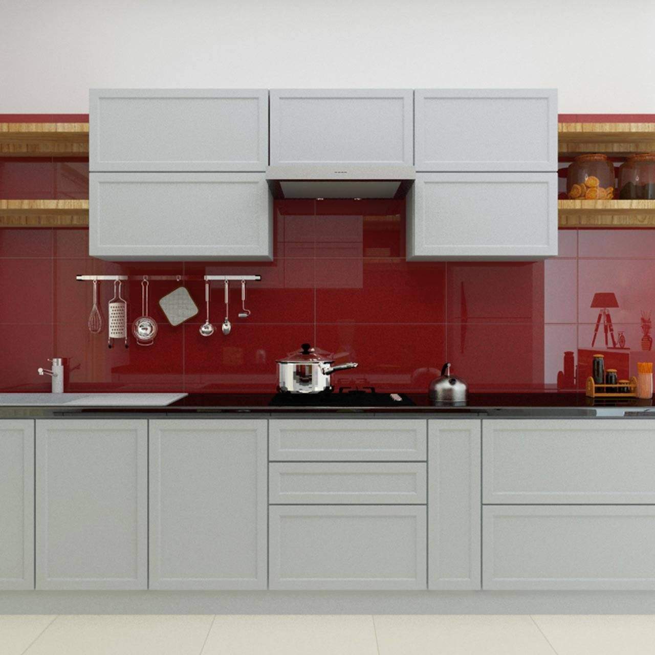 Vibrant Kitchen Colour for Modular Kitchen
